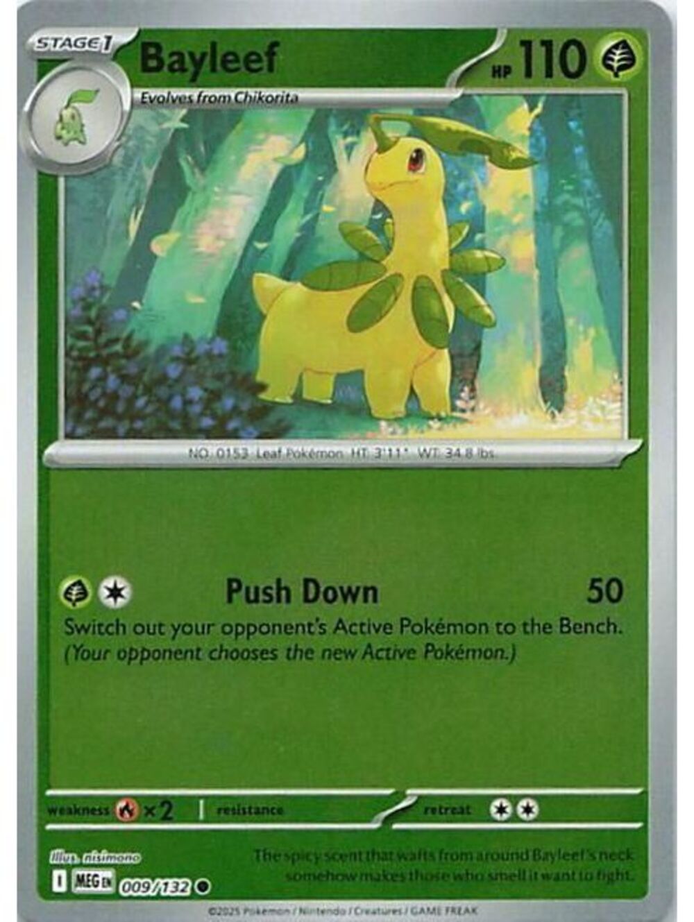 Pokemon TCG 2025 Bayleef LP MEG